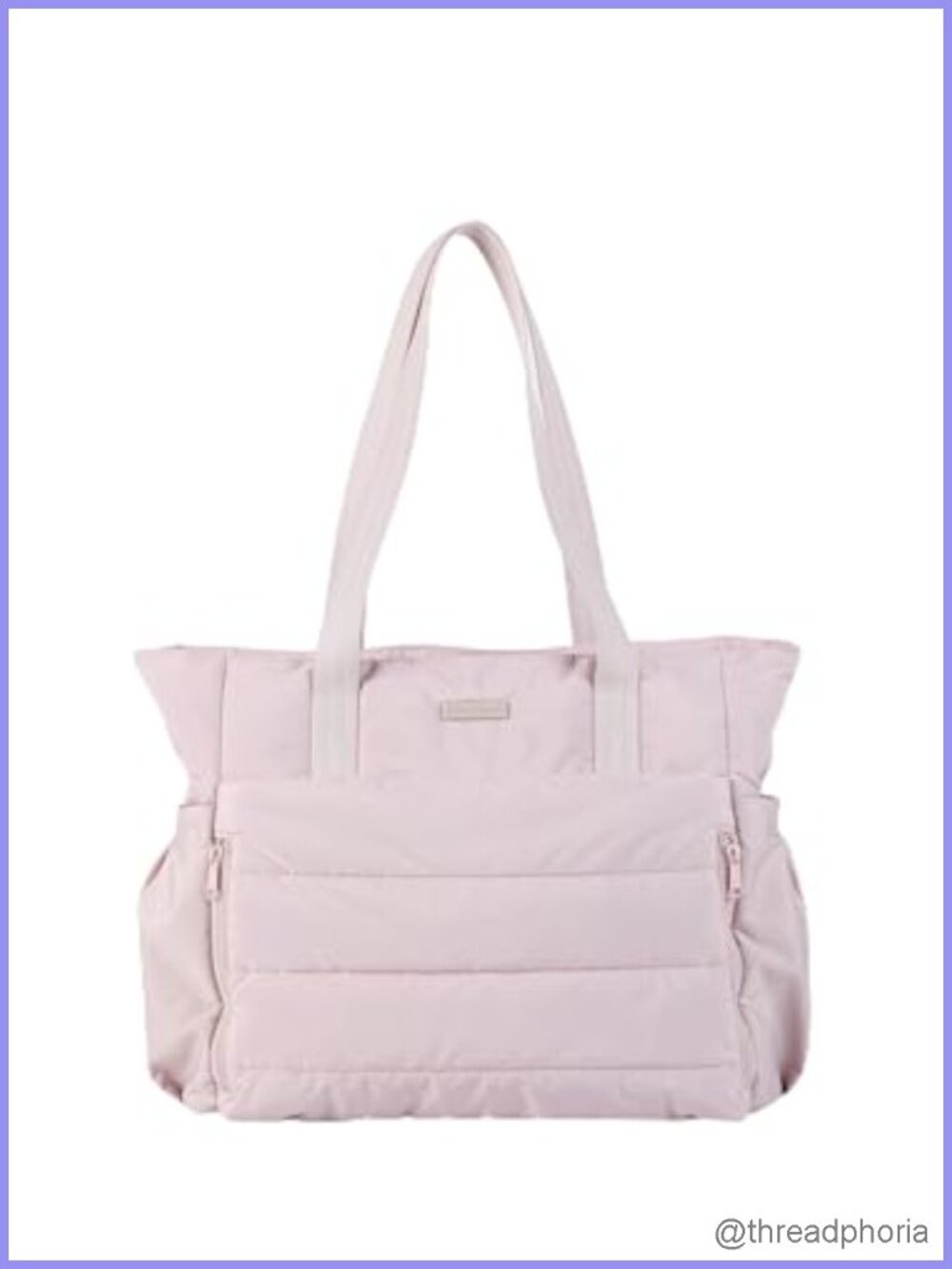 Puffy Lightweight Work Tote Bag for Women, Large Capacity, 15.6 Laptop Office